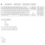 Glorious vyměnitelné klávesy GPBT Basics (ANSI US) - Classic White / PBT / 133 ks / ANSI US layout / Cherry MX(+) (GLO-KB-ACC-KC-GPBT-BA-CWHT-US)