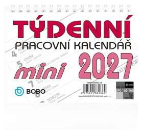 Stolní pracovní kalendář 2027 MINI