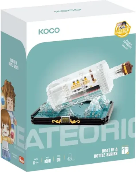 KOCO Stavebnice Boat in Bottle: Titanic mini