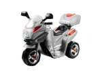Mamido Dětská elektrická motorka stříbrná