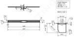 I-Drain - Linear 72 Nerezový sprchový žlab, délka 1200 mm, s hydroizolací ID5M12001X1