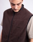 Gramicci Thermal Fleece Reversible Vest TOBACCO L