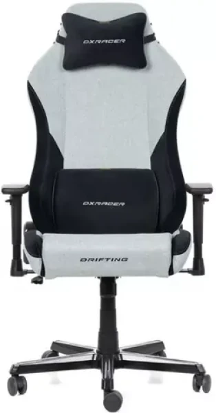 DXRacer DRIFTING Herní židle šedo-černá látková / 122-132 cm / látka / 125 kg / 3D-Područky (1052147)