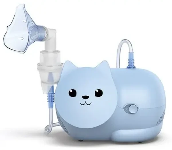 OMRON Nami (C303K) modrá / Dětský kompresorový inhalátor / zásobník 12 ml (4015672112452)