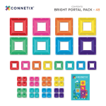 Mamido Connetix Tiles - Magnetická stavebnice s otáčecí technologií 48ks