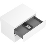MEXEN/S - Orio koupelnová skříňka pod umyvadlo 70 cm s deskou, 2 zásuvky, bílá mat 91A10-07047-2-BFFC01