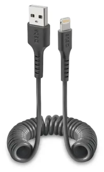 SBS černá / Datový kabel / USB-A - Lightning / MFI / 10 W / 1 m