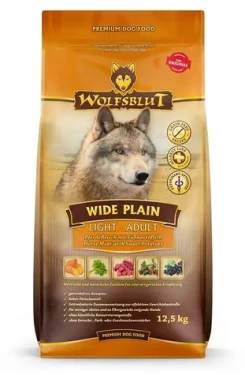 Wolfsblut Wide Plain Light Horse 12,5 kg / Granule pro psy / Monoprotein koňské / bez obilovin / hypoalergenní / dospělí