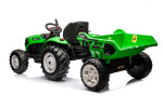 Mamido Elektrický traktor s přívěsem pro děti HC-306 24V světle zelený