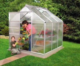 Polykarbonátový skleník – Vitavia Venus 3800, PC 4 mm stříbrný