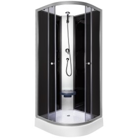 KERRA - Sprchový kout Evora 90 (černý) 5907548118837