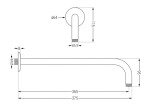 MEXEN/S - Kai DR70 podomítkový sprchový SET + slim sprcha 30 cm, zlatý 77602DR7030-50