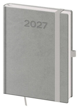 Týdenní diář 2027 B6 Print Pop šedý