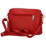 Módní dámská kožená crossbody kabelka Jurina, červená