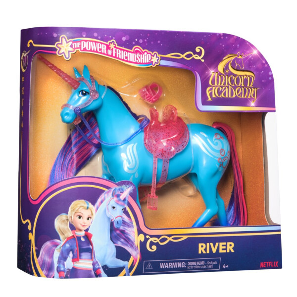 Unicorn Academy česací jednorožec 24 cm River - Spin Master Unicorn Academy