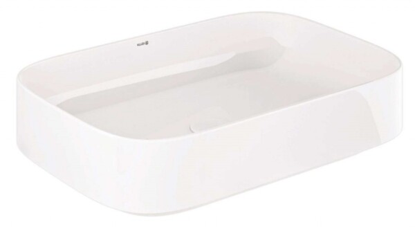 KLUDI - Resa S Umyvadlo na desku, 60x40 cm, lesklá bílá 58CW4043