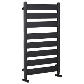 CERANO - Koupelnový radiátor Marco - boční připojení - 698W - černá matná - 920x550 mm LIV-WP-8-55