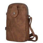 Menší dámská crossbody kapsa Lóra, hnědá
