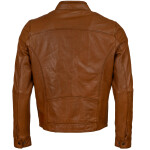 Pánská Kožená Bunda Eleanor Giselle Brixton Hnědá Velikost: M