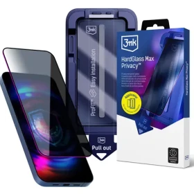 3mk HardGlass Max Privacy / Ochranné sklo / Tvrdost 9H / Soukromí od 28° / Apple iPhone 16 Pro, 17 (5903108671712)