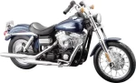 Maisto Harley Davidson 2006 FXDBI Dyna Street Bob tmavě metalíza modrá 1:12