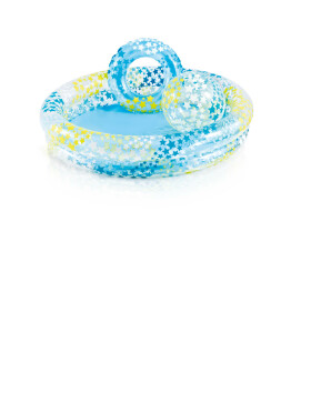 Sada dětský bazén 122x25cm+kruh+míč v sáčku 2+ - Alltoys Intex