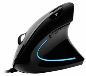 Adesso iMouse E1 černá / drátová vertikální ergonomická myš / optická / 1600DPI / 6 talčítek / USB/ 1.8m (iMouse E1)