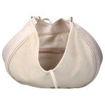 Stylová dámská semišová kabelka na rameno LB Articia, béžová
