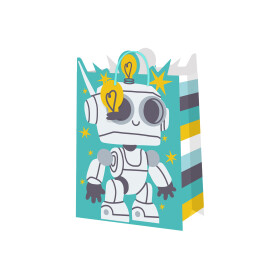 Dárková taška malá - Robot (17,8 × 9,8 × 22,9 cm) - Albi