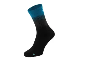 R2 STEEP Cyklistické ponožky - R2 Steep ponožky černá/modrá vel. M (39-42)