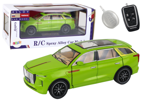 Mamido Hliníkové auto na dálkové ovládání RC zelené