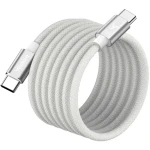 YENKEE YCU MAGNETIC 03 Kabel USB-C (M) - USB-C (M) 1.5m bílá / 60W / 480Mb/s (8590669394517)
