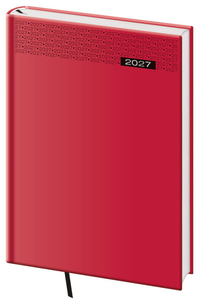 Týdenní diář 2027 Helma B5 Gommato červený