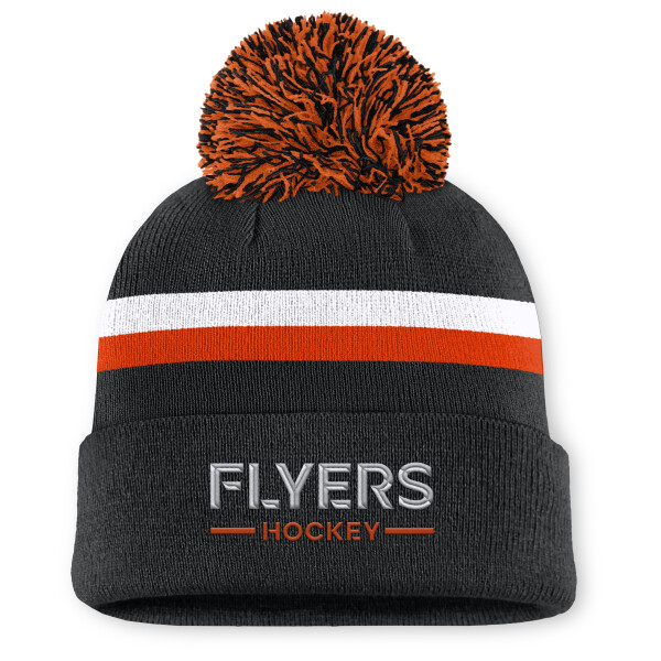 Fanatics Dámská zimní čepice Philadelphia Flyers NHL Authentic Pro W/Cap Cuffed Pom Beanie