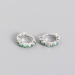 LUNICA Dětské stříbrné kroužky EMERALD 1025