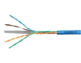 Schrack Cat.6 modrá / Instalační kabel / U/UTP / 305 m / LS0H / drát (HSEKU423H4)
