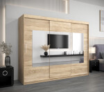 Šatní skříň Abi To Barva korpusu: Bílá, Rozměry: 200 cm, Dveře: Dub sonoma