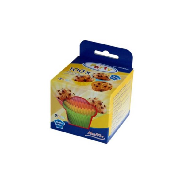 Dortisimo Košíčky na muffiny nepromastitelné barevné 5 x 3 cm (100 ks)