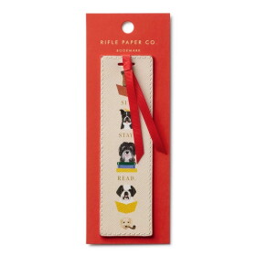 Rifle Paper Co. Záložka do knihy Dogs, béžová barva, textil