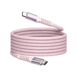 Verbatim 31857 Magnetický 100W USB-C kabel 1.2m růžová / Nabíjecí kabel / USB-C(M) / USB-C(M) / PD QC 3.0