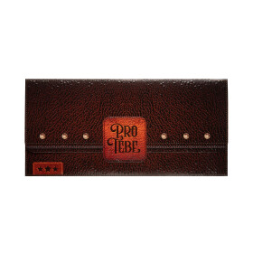 Magnetická kapsa na peníze - Kožený motiv