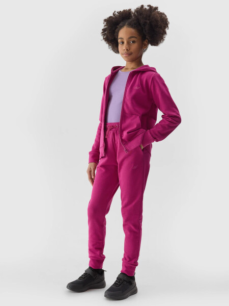 Dívčí tepláky typu jogger 4F - růžové Velikost: 152