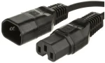 MicroConnect Prodlužovací kabel C14 - C15 1m černá (PE011410)