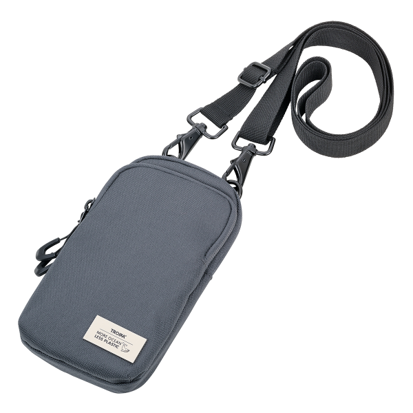 TROIKA taška přes rameno - SMARTBAG, 100 % rPET, modro-šedá