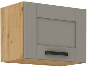 Horní skříňka nad digestoř Luna 50 GU-36 1F Barva korpusu: Dub artisan, Barva dvířek: Clay Grey