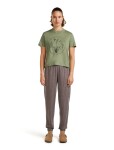 Dámské merino triko s krátkým rukávem ICEBREAKER Wmns 150 Tech Lite SS Crop T Seed Stor, Lichen velikost: M
