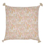 Chic Antique Povlak na polštář Aix Flowers Rose/Sky Blue 50 × 50 cm, růžová barva, textil