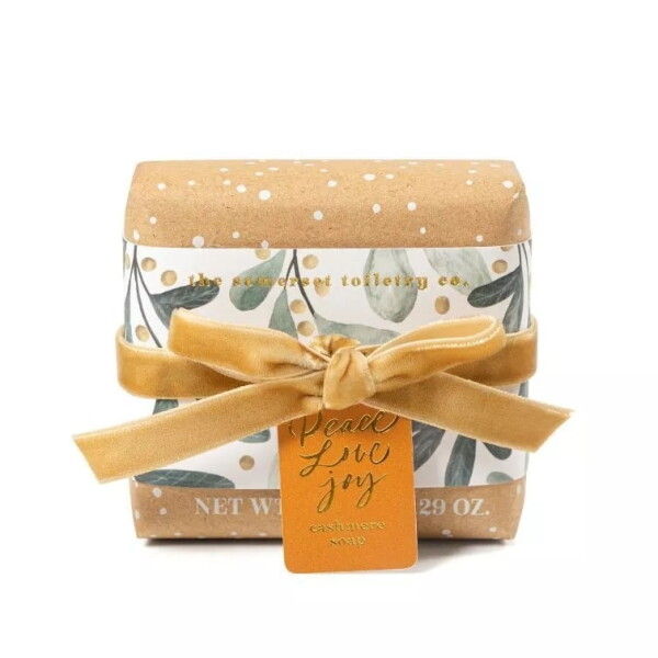 Somerset Toiletry Vánoční mýdlo Cashmere 150 g - limitovaná edice, béžová barva, papír