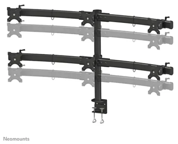 Neomounts TIS FPMA-D700D6 / stolní držák pro 6 monitorů / velikost 19-27" / VESA 75x75-100x100 / nosnost 8kg (FPMA-D700D6)