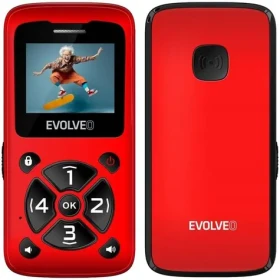 EVOLVEO EasyPhone ID červená / 1.7" / SOS / microSDHC (EP-400-IDR)